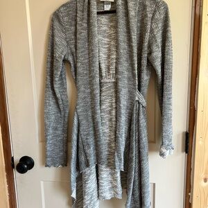 Lucy Love Gray Knit Cardigan Sweater
